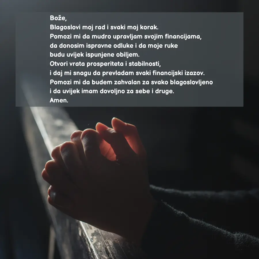 jaka molitva za financije